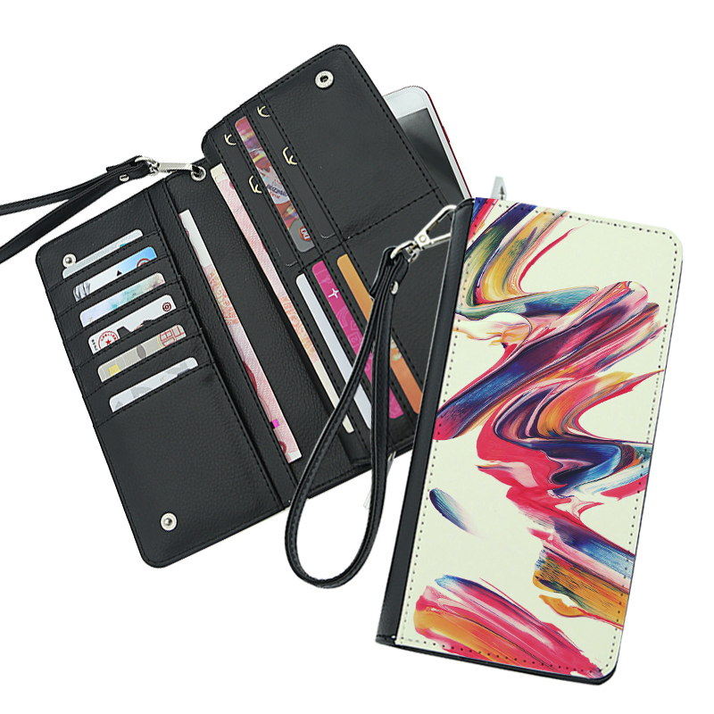 Sublimation Leatherette Wallets na may Wrist Strap - Classic