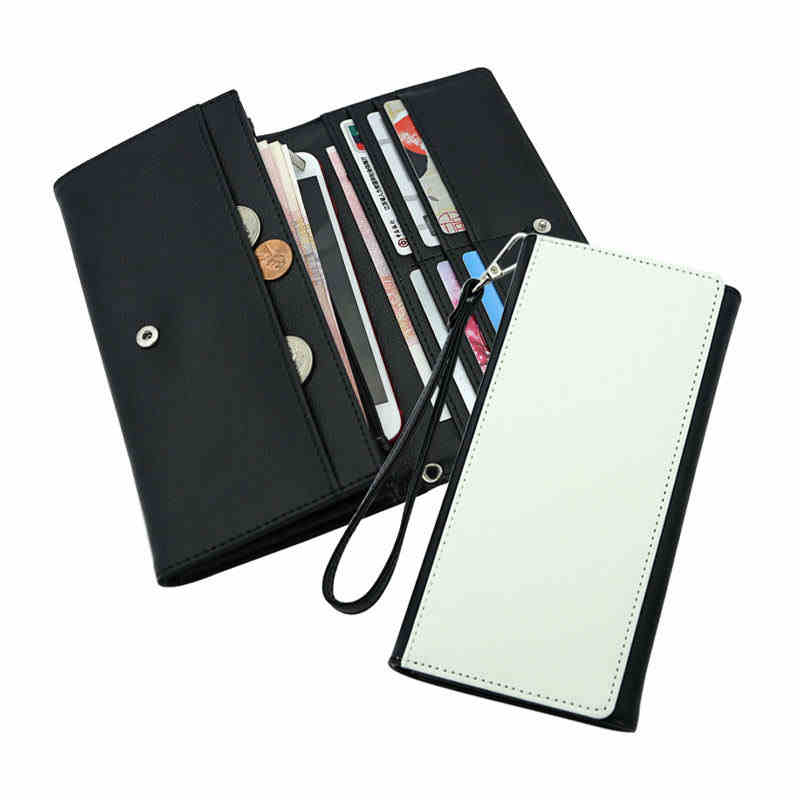 Sublimation Leatherette Wallets na may Wrist Strap - Bago