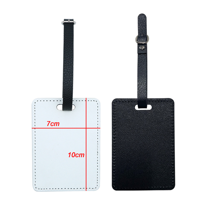 Sublimation PU Leather Luggage Tag-Single Side Printable