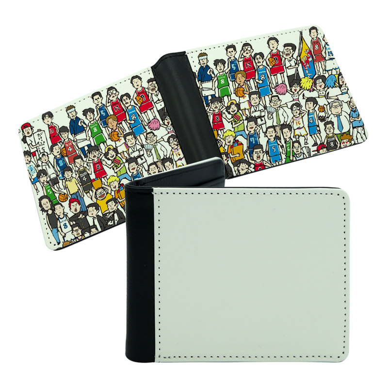 Men's Sublimation Leatherette Bifold Wallet na may Dalawang Gilid na Printing Men's Sublimation Leatherette Bifold Wallet na may Dalawang Gilid na Printing