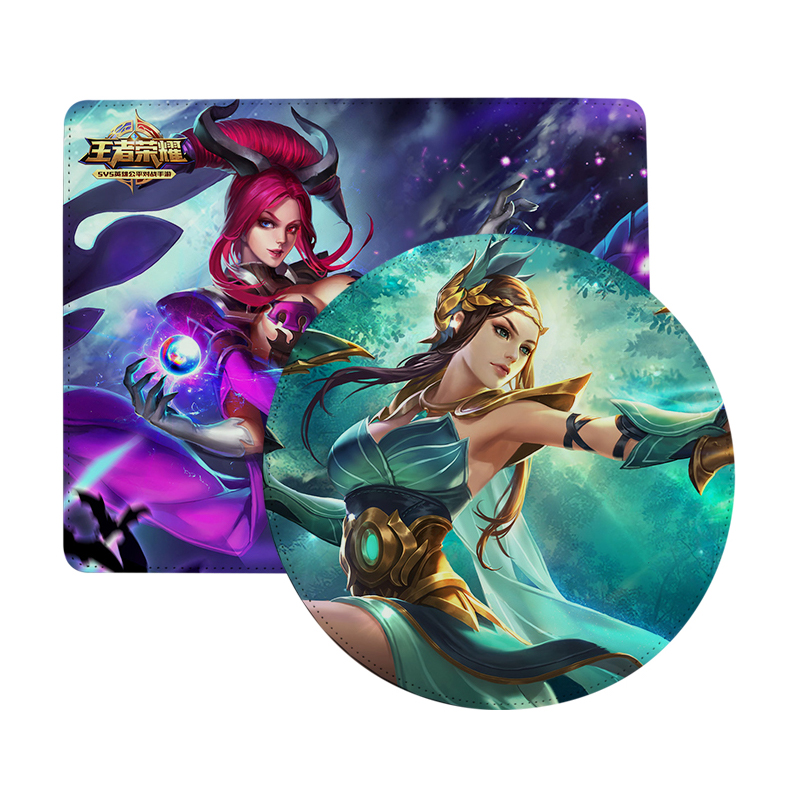 Sublimation Pu Leather Mouse Pad - Bilog