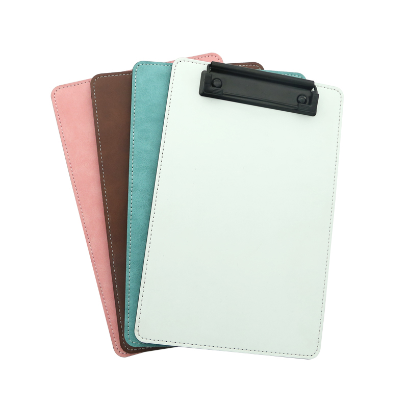 Sublimation PU Leather Clipboard na may Metal Clip - A5