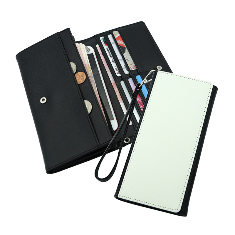 Sublimation Leatherette Wallets na may Wrist Strap - Bago