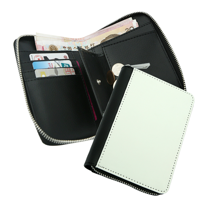 Sublimation Leatherette Zipper Wallets - Gitna Sublimation Leatherette Zipper Wallets - Gitna