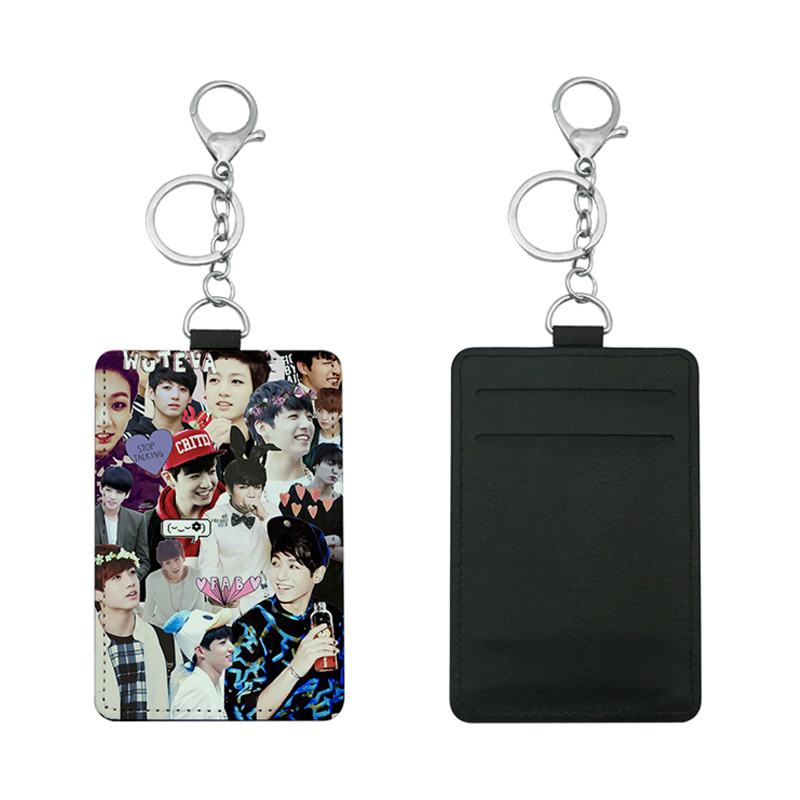 Sublimation Leatherette Bus Card Holder na may 2 slots Sublimation Leatherette Bus Card Holder na may 2 slots