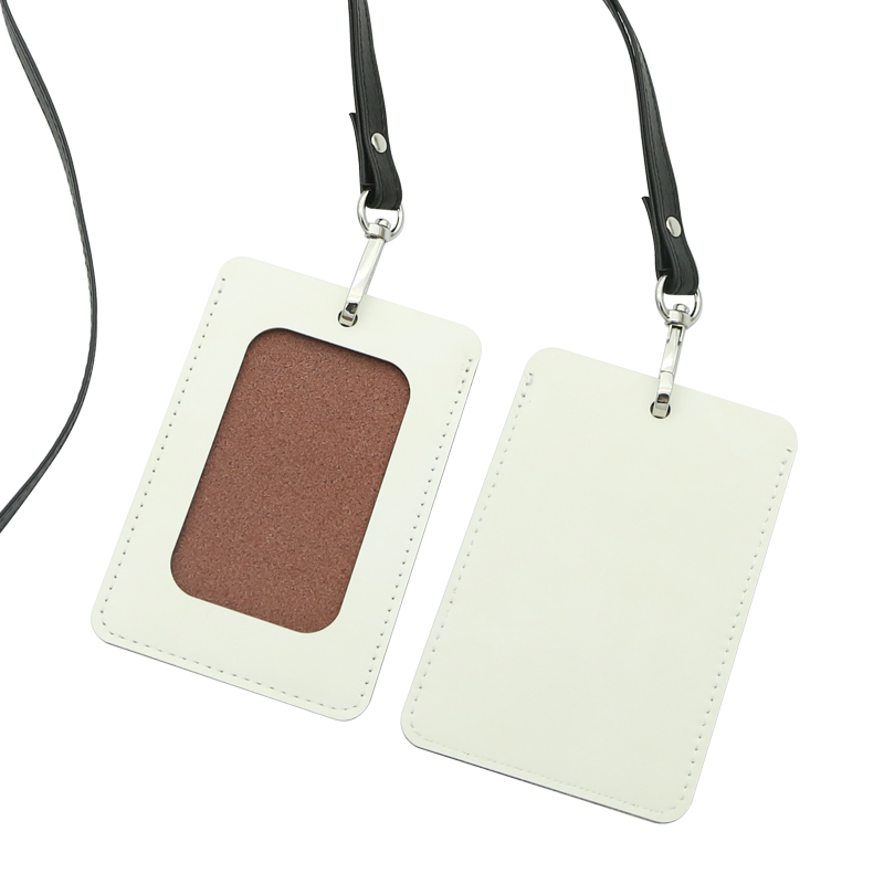 Sublimation Leatherette ID Badge Holder - Straight Sublimation Leatherette ID Badge Holder - Straight