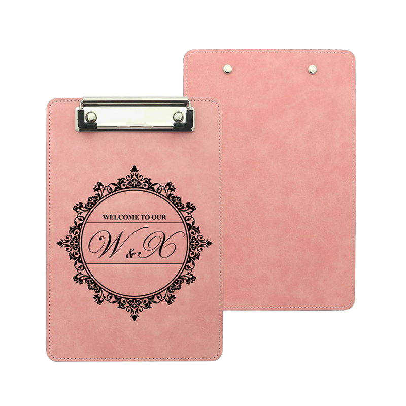 Sublimation PU Leather Clipboard na may Metal Clip - A4