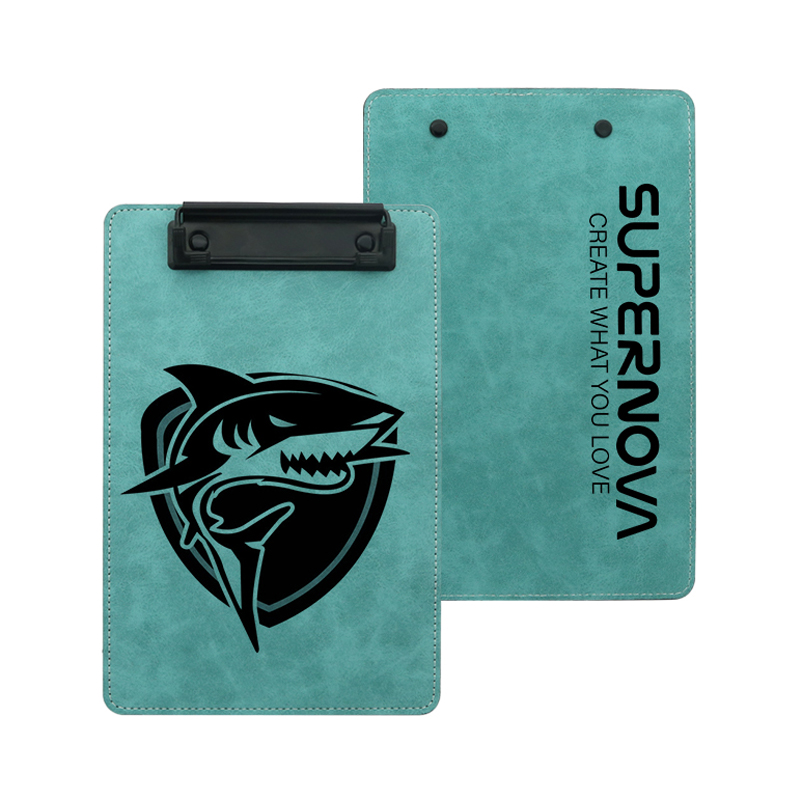 Sublimation PU Leather Clipboard na may Metal Clip - A4