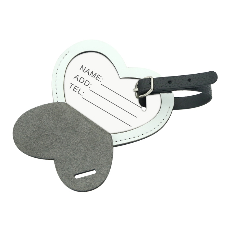 Sublimation PU Leather Luggage Tag-Double Side Printable Sublimation PU Leather Luggage Tag-Double Side Printable