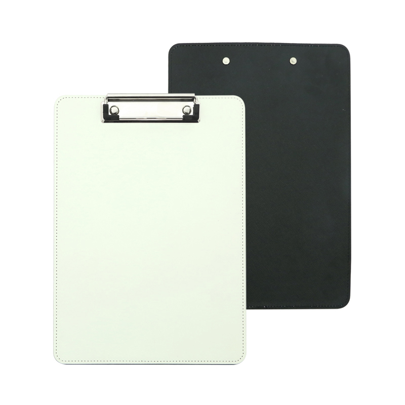 Sublimation PU Leather Clipboard na may Metal Clip - A4