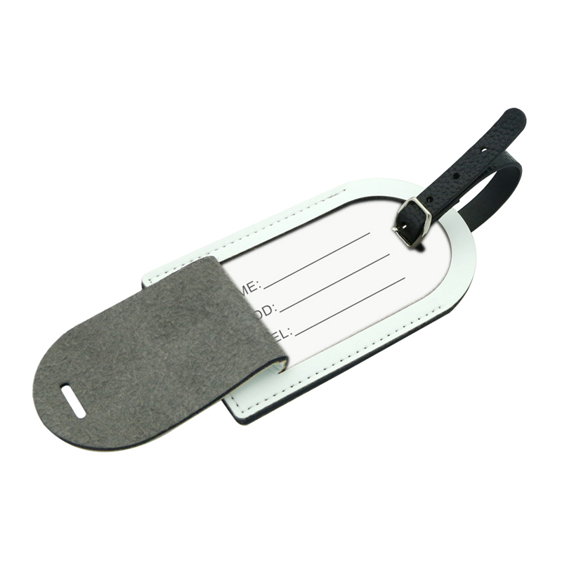 Sublimation PU Leather Luggage Tag-Single Side Printable