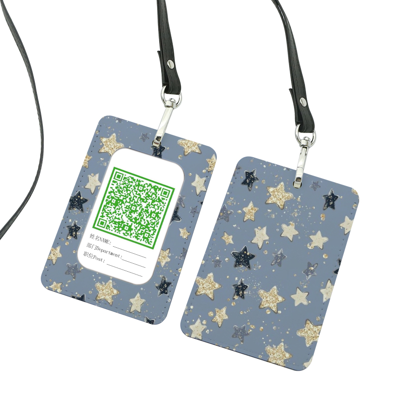 Sublimation Leatherette ID Badge Holder - Straight Sublimation Leatherette ID Badge Holder - Straight