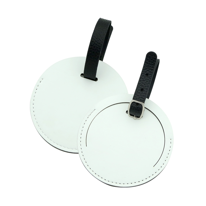 Sublimation PU Leather Luggage Tag-Single Side Printable