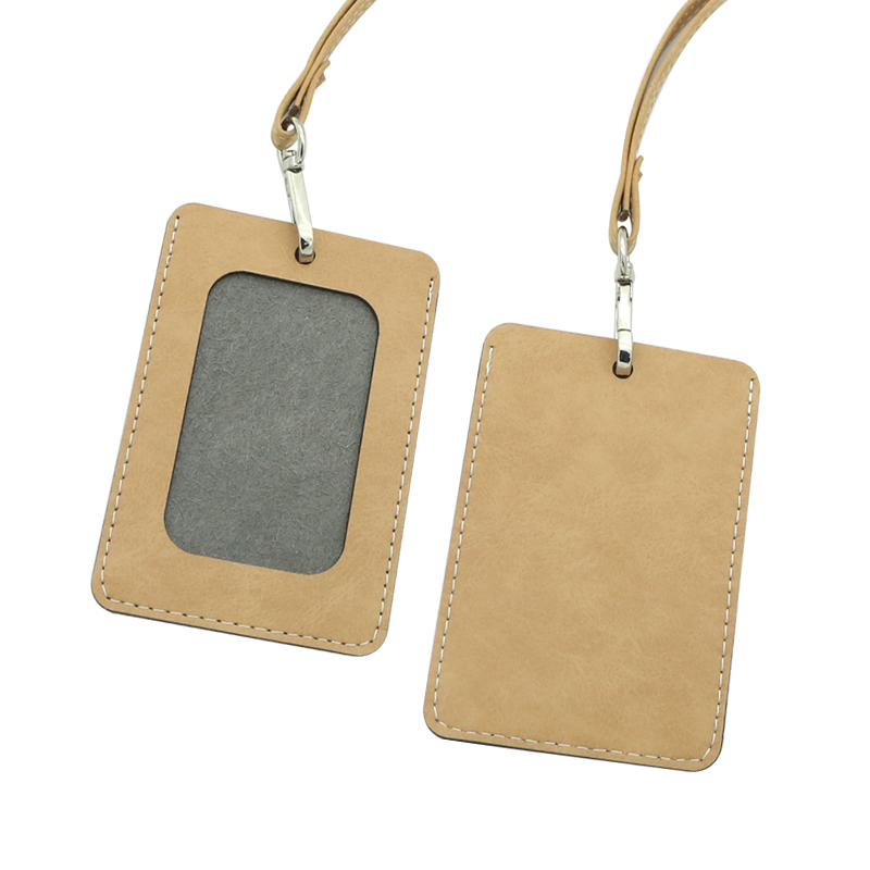 Sublimation Leatherette ID Badge Holder - Straight Sublimation Leatherette ID Badge Holder - Straight