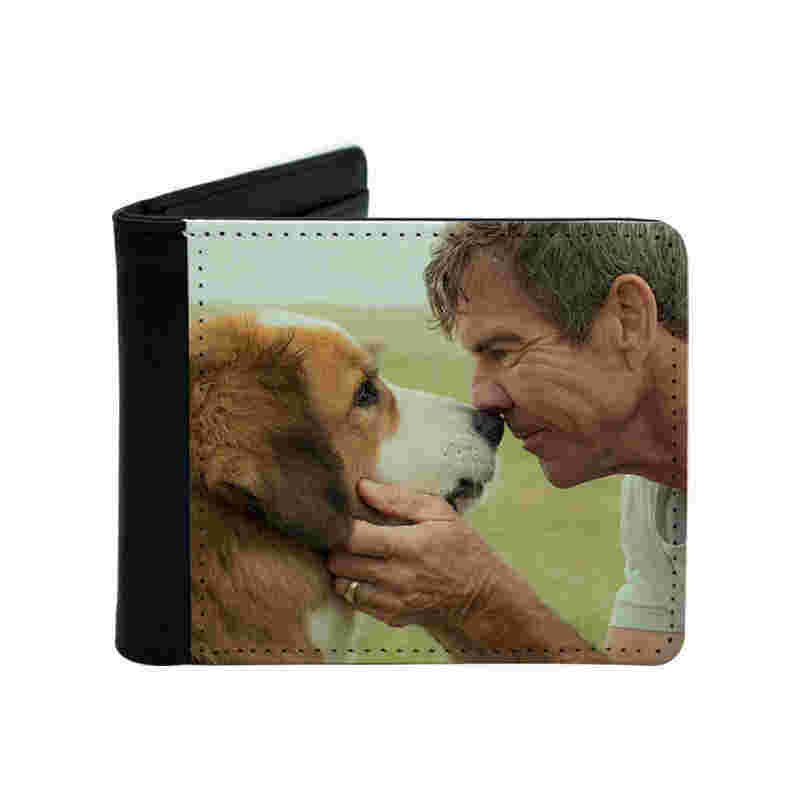 Men's Sublimation Leatherette Bifold Wallet na may Coin Pocket