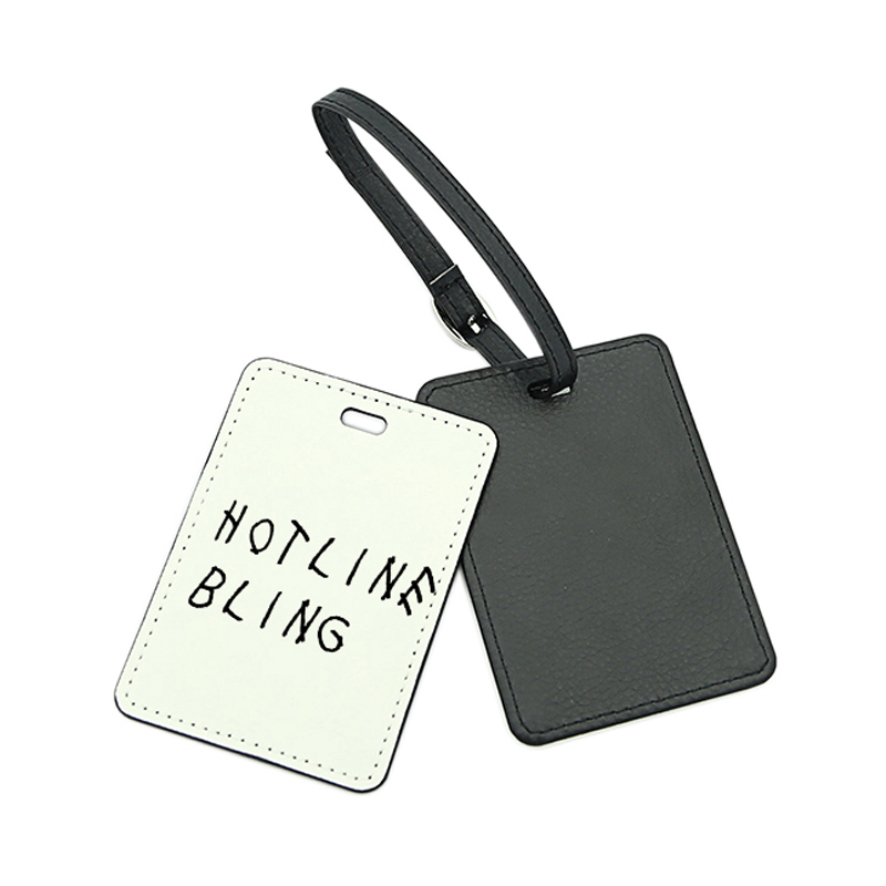 Sublimation PU Leather Luggage Tag-Single Side Printable