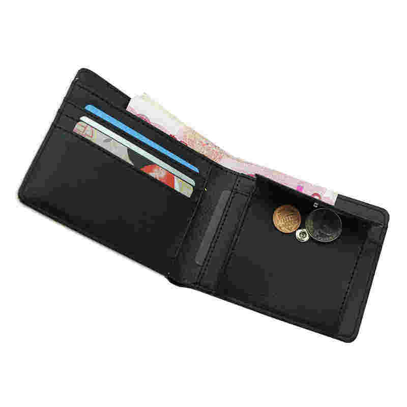 Men's Sublimation Leatherette Bifold Wallet na may Coin Pocket