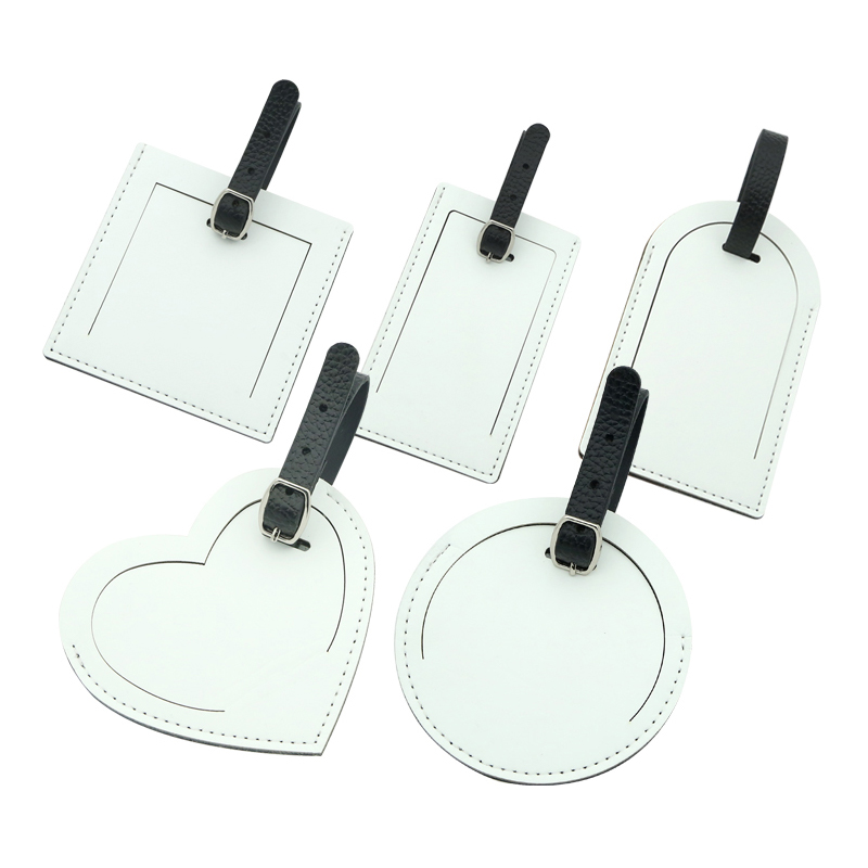 Sublimation PU Leather Luggage Tag-Double Side Printable Sublimation PU Leather Luggage Tag-Double Side Printable