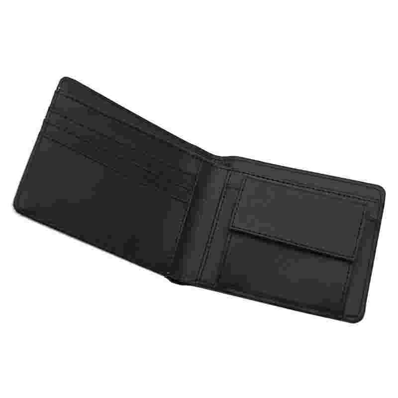 Men's Sublimation Leatherette Bifold Wallet na may Coin Pocket