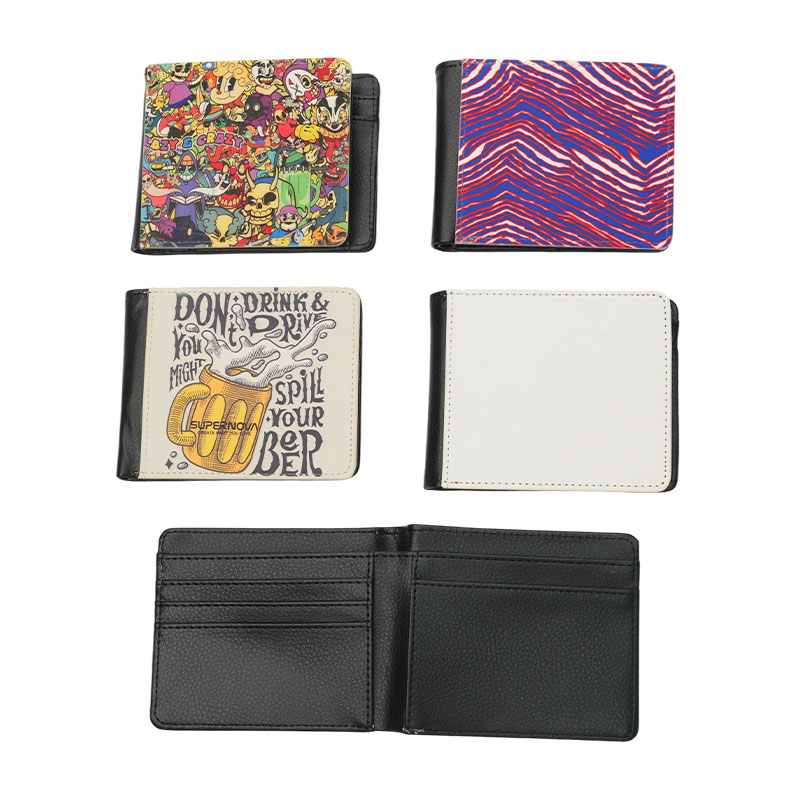 Men's Sublimation Leatherette Bifold Wallet Men's Sublimation Leatherette Bifold Wallet