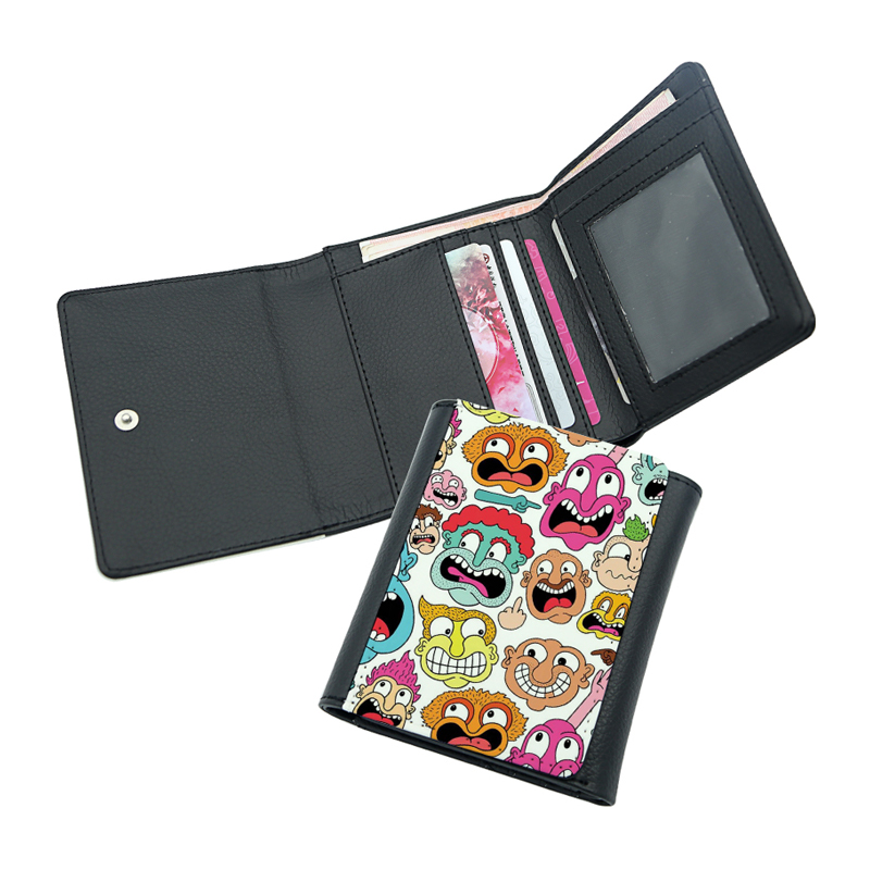 Sublimation Leatherette Wallet na may Inner PU Leather - Gitna Sublimation Leatherette Wallet na may Inner PU Leather - Gitna
