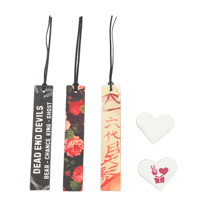 Sublimation PU Leather Bookmark
