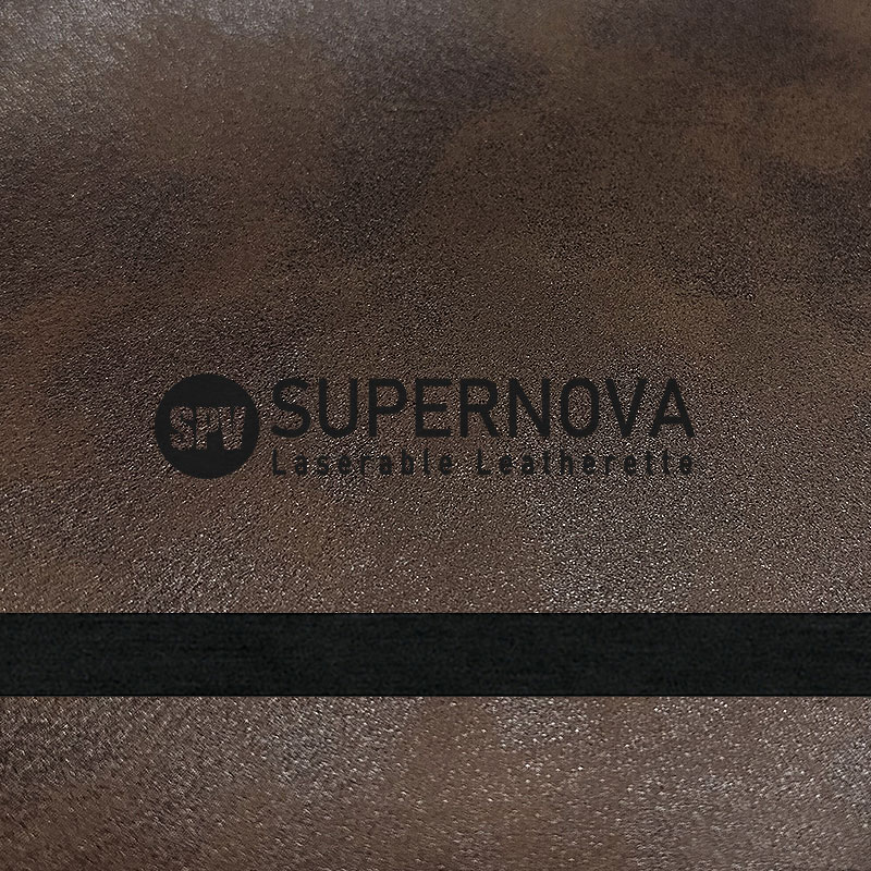 Matte vintage laserable leatherette sheet na may pandikit/walang pandikit