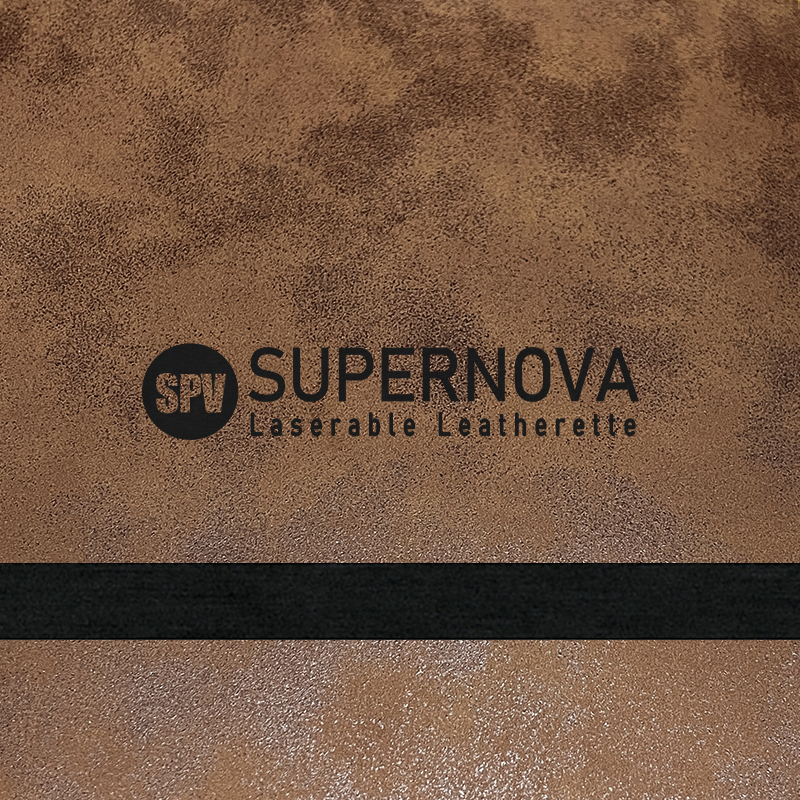 Matte vintage laserable leatherette sheet na may pandikit/walang pandikit