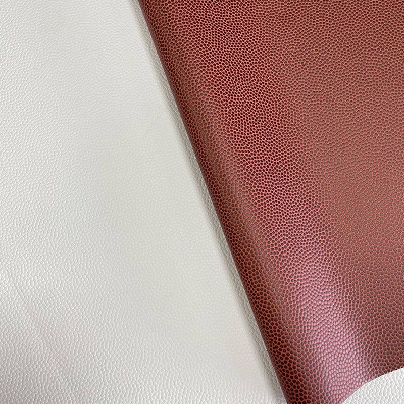 Basketbol texture laserable leatherette sheet na may pandikit/walang pandikit