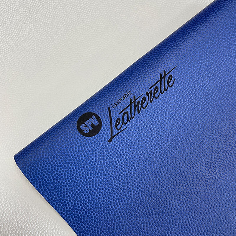 Basketbol texture laserable leatherette sheet na may pandikit/walang pandikit