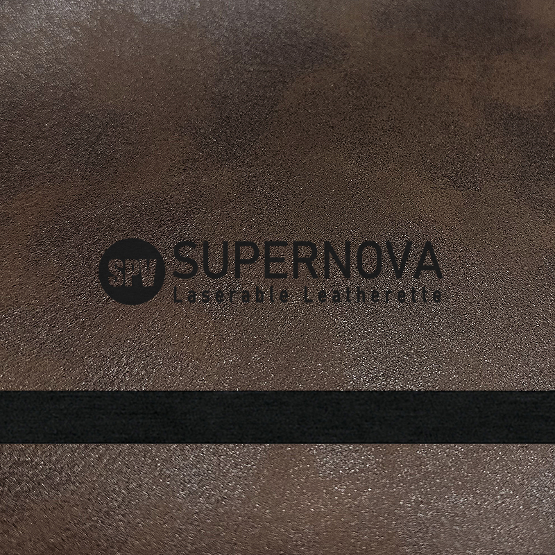 Matte vintage laserable leatherette sheet na may pandikit/walang pandikit