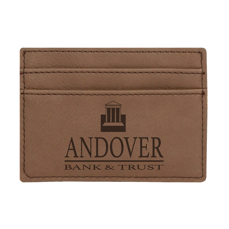 Laserable Leatherette Wallet Clip