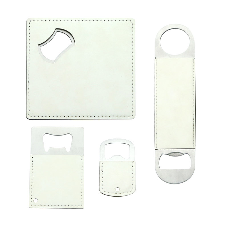 Sublimation Leatherette Stainless Steel Long Bottle Opener