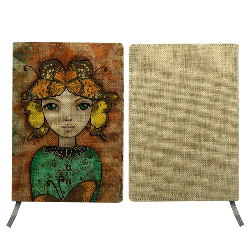 Sublimation Jute Changeable Notebook - A6 Size Sublimation Jute Changeable Notebook - A6 Size