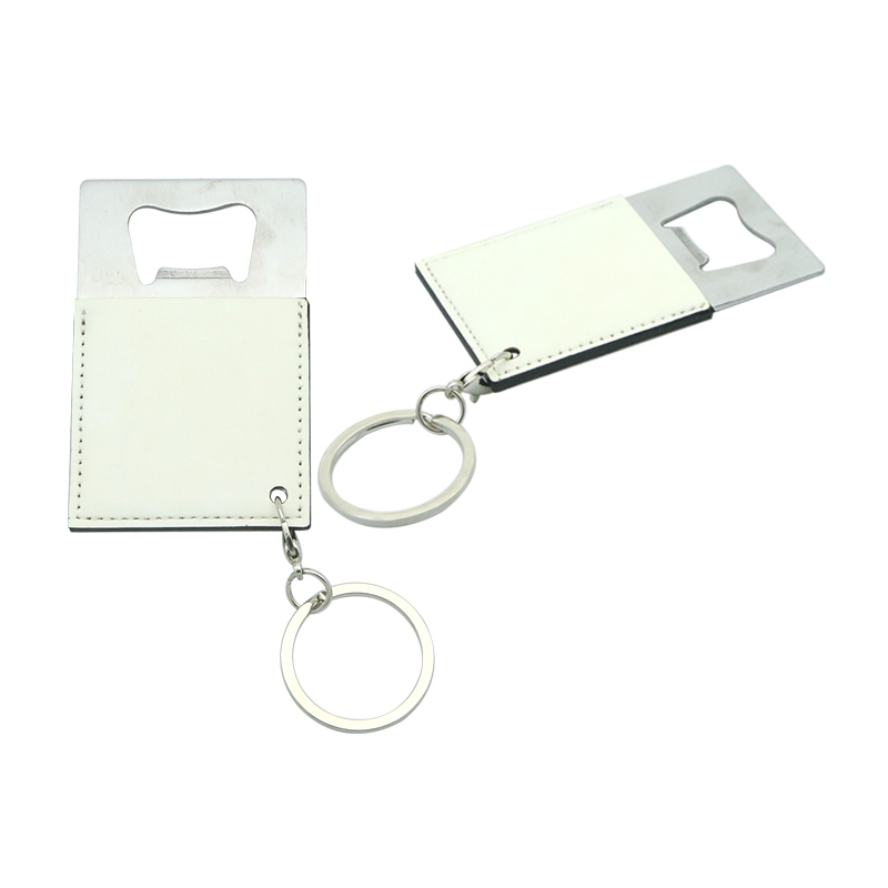 Sublimation Leatherette Stainless Steel Credit Card Shape Bottle Opener