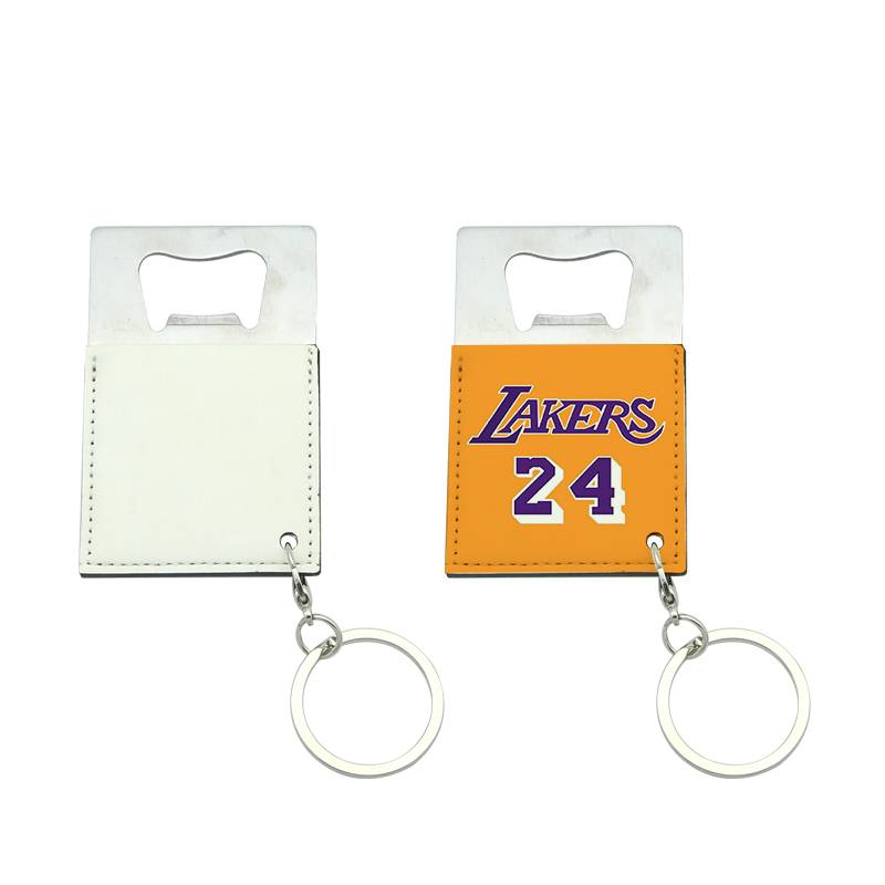 Sublimation Leatherette Stainless Steel Credit Card Shape Bottle Opener