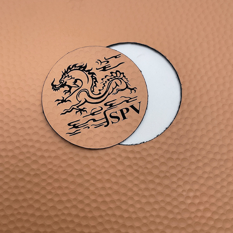 Golf texture laserable leatherette sheet na may pandikit/walang pandikit